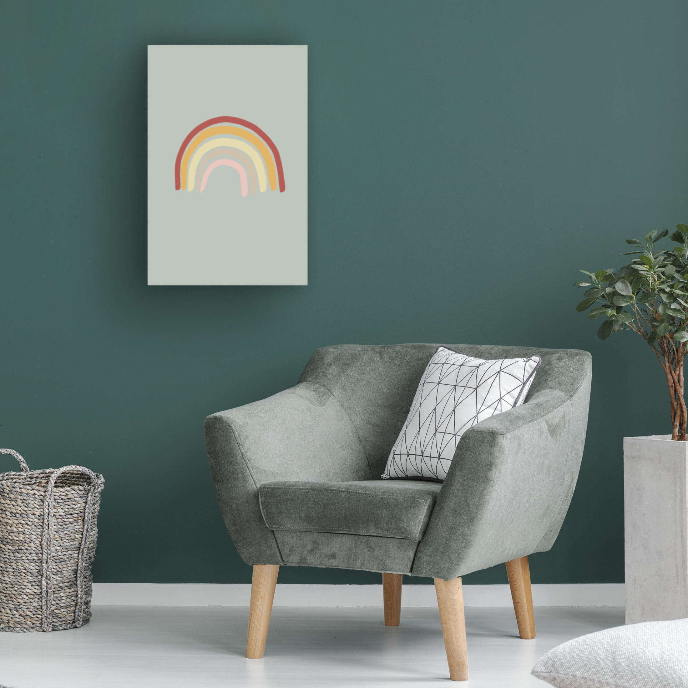 Canvas Wall Art - Pictufy Studio 'Rainbow Green' Wall Art for Living Room, Bedroom, or Office Décor by Trademark Fine Art - 12 x 19 Inches