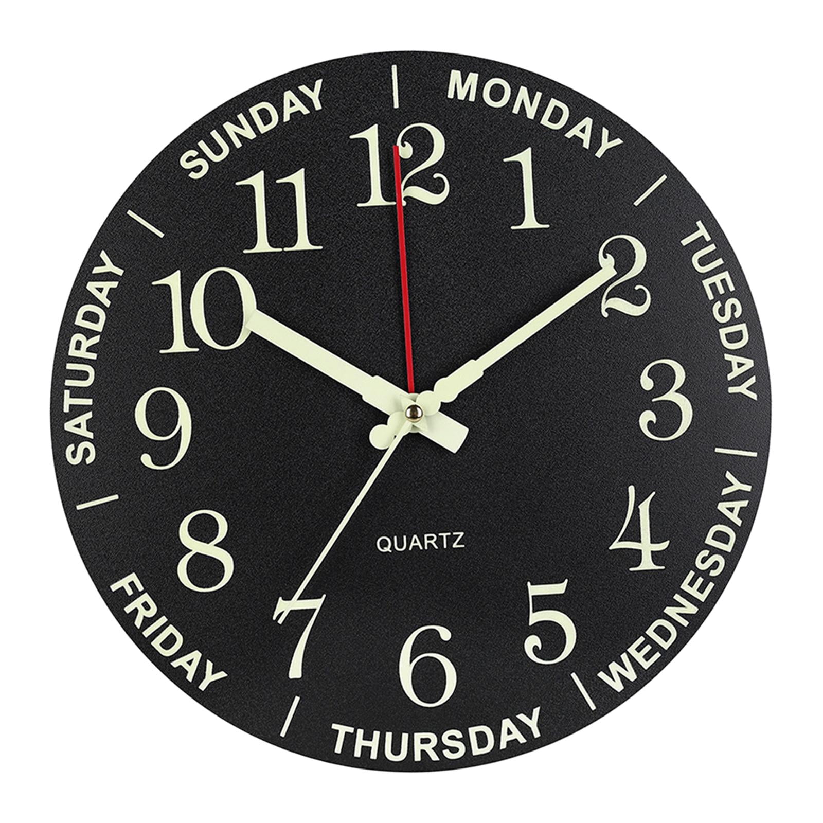 Large Luminous Wall Clock The Dark Indoor Retirement Clock Decor