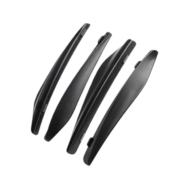 Coche Invisible Flaps Flasp ABS Se adapta para No requiere perforación Normal Negro Normal Zulema Aletas de rueda de coche