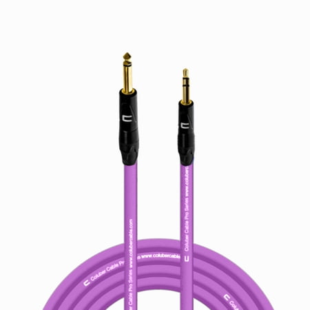 Coluber Cable 1/4" TS Male to 3.5 TRS Male - Pro 3-Pin Microphone Connector