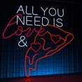 thumbnail image 5 of Handmadetneonsign All You Need Is Love And Pizza Neon Sign, Pizza Wall Art Decor, Pizza Food Store Wall Decor, 5 of 5