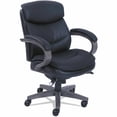 thumbnail image 2 of Woodbury Mid-Back Executive Chair, Supports Up To 300 Lb, 18.75" To 21.75" Seat Height, Black Seat/back, Weathered Gray Base, 2 of 7