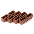 thumbnail image 1 of Pack Rectangular Chair Leg Caps with Rubber Sole (Coffee), 1 of 4