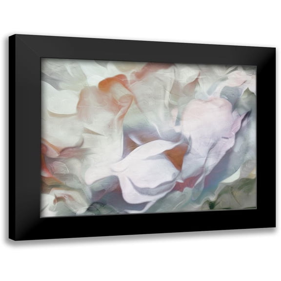 Villa, Mlli 14x12 Black Modern Framed Museum Art Print Titled - Calm Floral Abstract