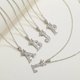 thumbnail image 2 of Collar con colgante de corona con 26 letras en inglés para hombre y mujer, joyería con el alfabeto de circón de lujo, collares con nombre inicial, 2 of 3