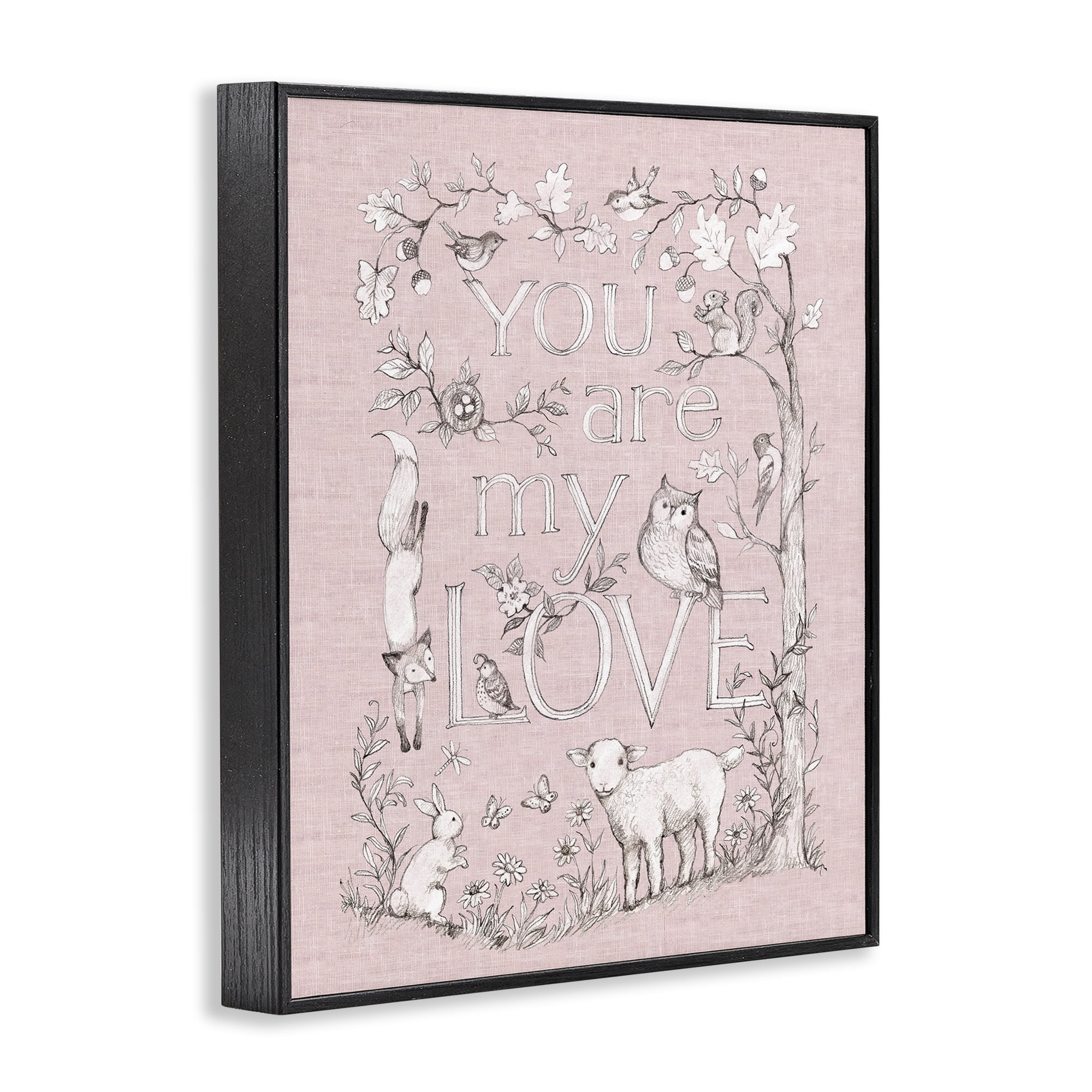 Stupell Industries You Are My Love Black Framed Giclee Art, design by Susan Winget