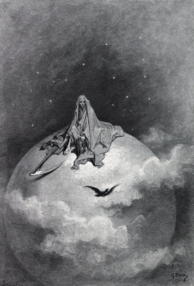 Gustave Dore Illustration Of Edgar Allan Poe'S 
