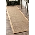 thumbnail image 1 of nuLOOM BHSG01A Elijah Seagrass with Border Area Rug, 2` 6" x 6`, Beige, 1 of 2