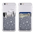 thumbnail image 5 of YFYANG Universal Adhesive Cell Phone Card Holder, Gray Star Pattern Leather Cell Phone Wallet Sticker, 5 of 6