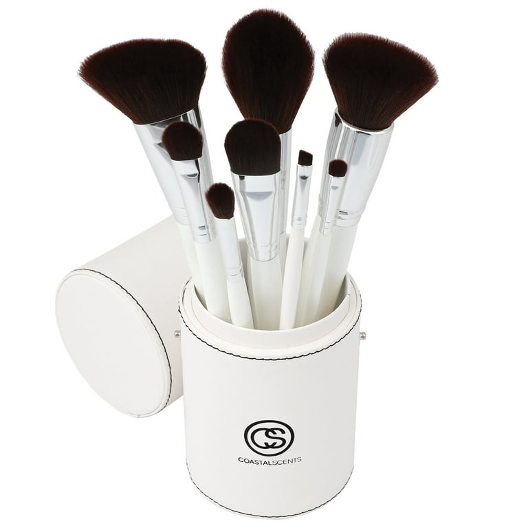 Coastal Scents Creme de la Creme Makeup Brush Set, 8 Elegant Cosmetic  Brushes