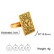 thumbnail image 1 of Aoxiang Anillo de acero inoxidable con signo del zodiaco para hombre y mujer, sortija con signo del Zodíaco del Tarot, constelación de Piscis y Aries, regalo de joyería 2025, 1 of 2