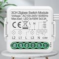 thumbnail image 3 of El módulo de interruptor inteligente ZigBee funciona con el módulo de interruptor de luz Alexa Google Home, 3 of 8
