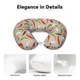thumbnail image 4 of Gaeub Colorful Chili Print Memory Foam Travel Pillow,U-Shaped Neck Pillow,Head Neck Support Airplane Pillow,Flight Pillow for Traveling,Car,Home,Office,Washable Cover, 4 of 8