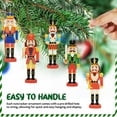 thumbnail image 3 of LABSERRON Nutcracker Ornaments 36Pcs Wood Miniature Nutcrackers for Festive Atmosphere Enhancement Christmas Decorations, 3 of 8