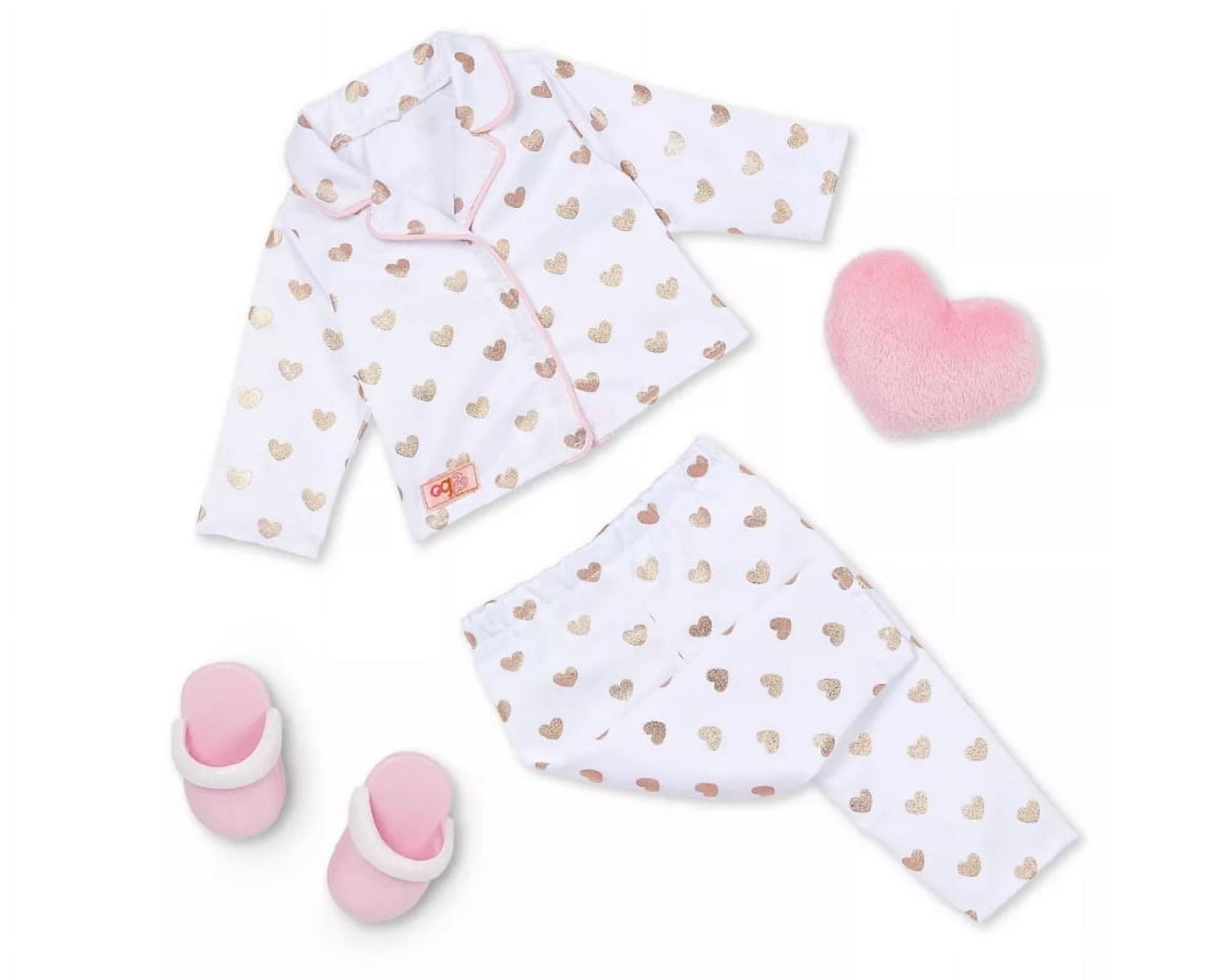 Our Generation Serenity with Heart Polka Dot Pajama Outfit 18" Slumber Party Doll