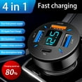thumbnail image 4 of 4 USB QC3.0+PD USB Car Cigar Charger Lighter Digital LED Voltmeter 12V/24V, 4 of 6