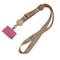 thumbnail image 2 of Seitruly Cordones universales para teléfono, parche cruzado para viajar, senderismo, portátil, desmontable, para colgar en el cuello, correa Teléfono y Comunicación Rosa oscuro, 2 of 6