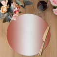 thumbnail image 3 of Red Ombre Round 13 Inch Placemats Set of 2, Modern Gradient Abstract Art HeatResistant Non Slip Place Mats for Dining Table, Wipeable Braided Kitchen Table Mats for Housewarming, 3 of 9