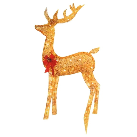 Christmas Reindeers Light Outdoor Yard Decorations with LED Glowing Effect Christmas Garden Decorative Light for Garden