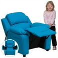 thumbnail image 2 of Bowery Hill Kids Recliner in Turquoise, 2 of 5