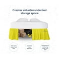 thumbnail image 3 of SGI Bedding 21 Inch Ruffled Bed Skirt | Microfiber Bed Skirt | Fade Resistant, Wrinkle Free, Anti-static, Decorative, Extra Storage Space, Clutter-Free |Olympic Queen, Yellow, 3 of 8