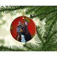thumbnail image 2 of Carolines Treasures LH9340-CO1 French Bulldog Red Snowflake Holiday Christmas Ceramic Ornament, Multicolor, 2 of 3