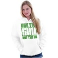 thumbnail image 4 of Use The Soil Not The Oil Earth Day Unisex Plus Fleece Graphic Hoodie Brisco Brands 5X, 4 of 5
