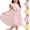 Pink, variant on ATOGUTA Dress for Girl Tulle Dress Bridesmaid Summer Wedding Pageant Dresses Princess Birthday Party Size 2T-8, Pink