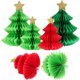 thumbnail image 4 of GOOHOCHY 6 piezas de centros de mesa para fiestas, adornos navideños de panal para árbol de Navidad, suministros para festivales, 4 of 8