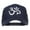 Navy, variant on Hindu Om Symbol Embroidered Mesh Cap - Black OSFM