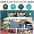 thumbnail image 5 of The Loud House Bedding Sets Comfort 3 Pieces Bedding Set 1 Duvet Cover + 2 Pillowcase Decorative Bedding 79"x90", 5 of 8