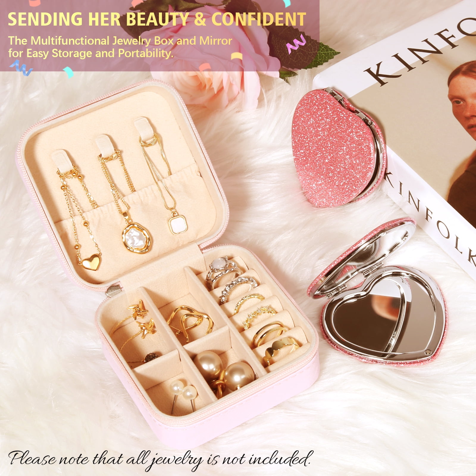 Birthday Gifts for Women, Unique Luxury Self Care Box Gift,Get Well Soon Gifts Basket for Women, Flower Relaxing Spa Gift Basket Bath Set