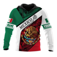 thumbnail image 3 of Sudadera con capucha de manga larga con estampado mexicano para hombre, ropa informal holgada de gran tamaño para uso diario, 3 of 5