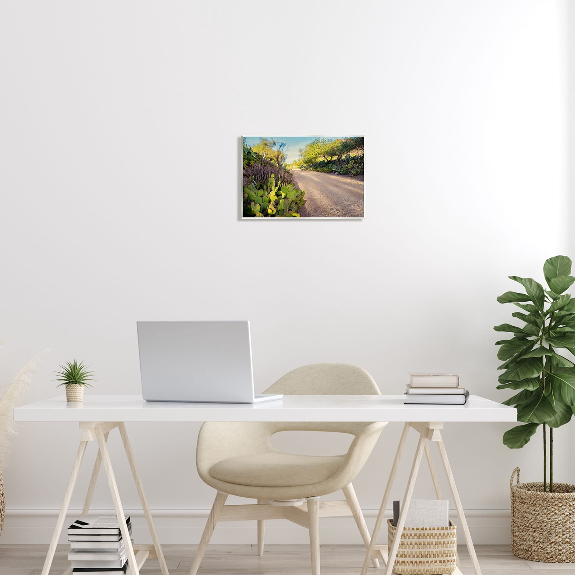 Stupell Industries Roadside Greenery Botanicals Arid Desert Cactus Plants Photograph Unframed Art Print Wall Art, Design by Bill Carson Photography