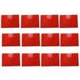 thumbnail image 2 of 12 Pcs A4 Plastic Envelopes Waterproof Clear Document File Folders Tutorial Organizer Pouch Bag School Office Supplies Red/Label pocket, 2 of 9