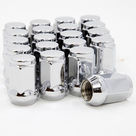 20 Chrome Lug Nuts Bulge Acorn 12x1.5 Chevrolet Buick Pontiac