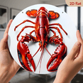 thumbnail image 6 of Lobster Decor, 8" Round Aluminum Wall Art Sign, Metal Signs, Wall Decor For Kitchen, Door, Office, Coffee, Bedroom Decor, Best Gifts For Room, Home, Bathroom Decor, Weird Decor, 2D Flat, 6 of 6