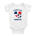 thumbnail image 1 of Future Soccer Player Dominican Soccer Fan Boy Girl Bodysuits (White, 12-18 Months), 1 of 5