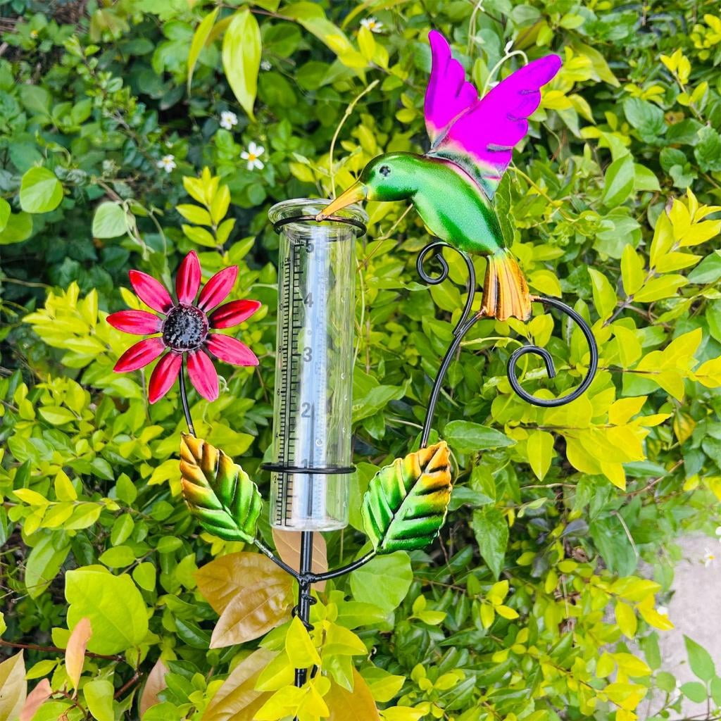 Giaone Appealing Garden Decor Iron Rain Gauge Shaped As A Flying Creature For Easy Precipitation