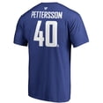 thumbnail image 3 of Men's Fanatics Elias Pettersson Blue Vancouver Canucks Team Authentic Stack Name & Number T-Shirt, 3 of 3