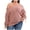 Pink, variant on XMMSWDLA Women's Off The Shoulder Tops Long Sleeve Shirts Oversized Fashion Casual Batwing Sweaters Pullover Tunic Tops