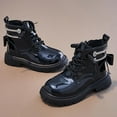thumbnail image 4 of NOKIO Girls Snow Boots Winter Warm Ankle Boots Side Zip Design, Non-Slip Lace-Up Outdoor Princess Style Boots, 4 of 6