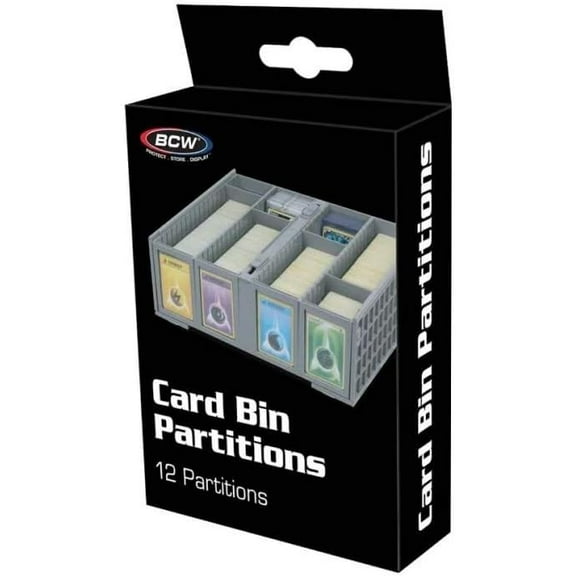 BCW Supplies - Collectible Bin Partitions Cards, Gray