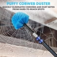 thumbnail image 3 of 5-to-12 Foot Cobweb Duster With Extension Pole Combo (20 Ft Reach  Medium-stiff Bristles) Web Brush - Hand-packaged Lightweight 3-stage Aluminum, 3 of 8