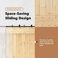 thumbnail image 5 of vidaXL NARVIK 39.4"x82.7" Solid Pine Wood Sliding Barn Door, Natural Brown, No Hardware Kits, 5 of 9