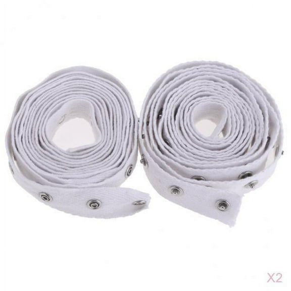 4 Yards White Sewing Snap Tape Band Metal Snap Buttons Zipper Fastener Repment 20mm Width For Crotch Sewing