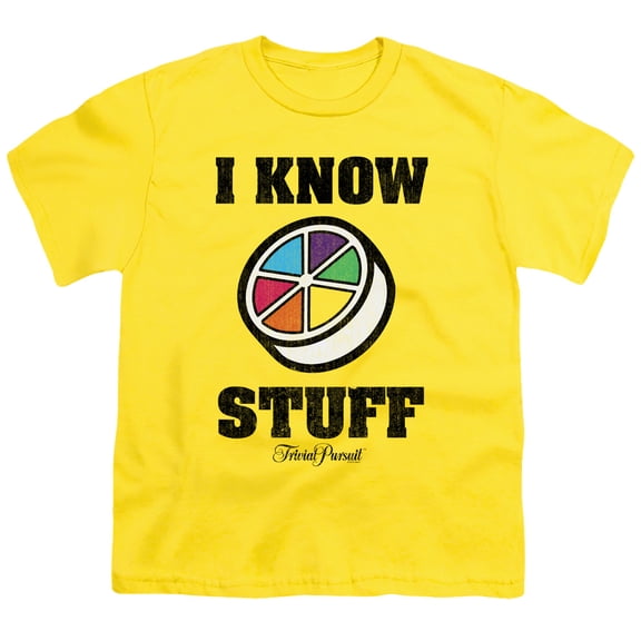 Trivial Pursuit I Know Stuff S/S Youth 18/1 T-Shirt Yellow