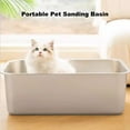 Purrfect Cat Litter Box Easy to Clean Stainless Steel Pet Toilet Large