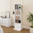 thumbnail image 2 of CQSXDA 360° Rotating Jewelry Cabinet With Full-Length Mirror, Multi-Shelf Stand For Makeup And Organization Needs, 2 of 12