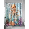 thumbnail image 5 of Shower Curtain Shower Curtains for Bathroom, Waterproof Polyester Shower Curtain Set with Hooks, Stall Long Size 54"x78", 5 of 6